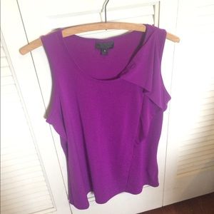 Worthington ruffle tank